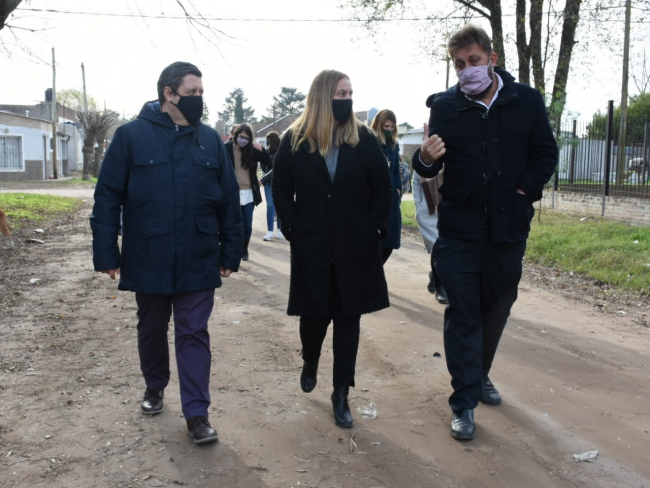 Menéndez en la recorrida