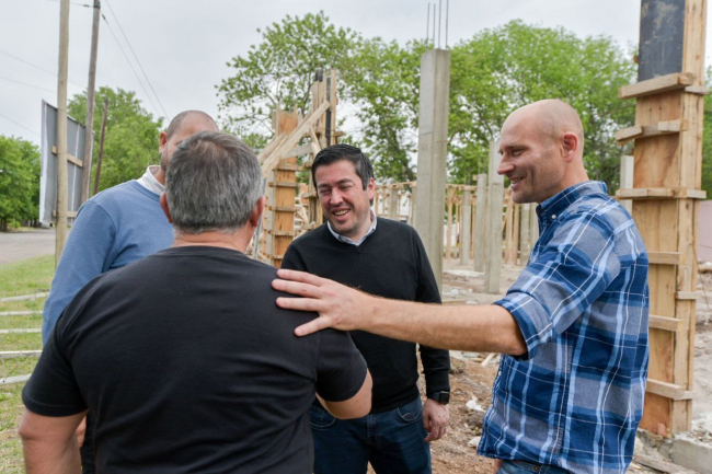 Nardini recorrió obras que se ejecutan en Alberti