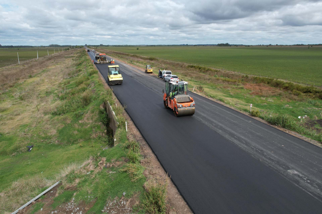 Avanza la obra de repavimentación de la Ruta Provincial Nº29