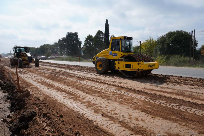 Florencio Varela: continúan las obras viales en la Ruta Provincial 53