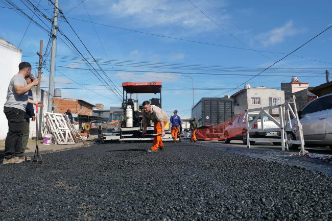 Hurlingham: avanzan los trabajos en la Ruta Provincial 4