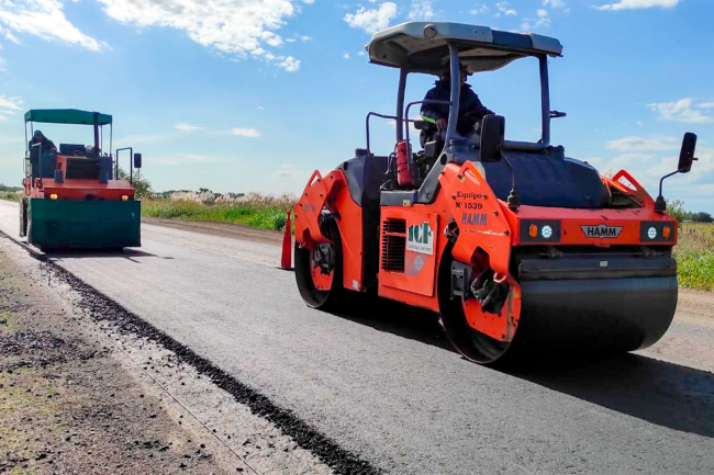 Chivilcoy: Continúa la repavimentación de la Ruta Provincial N° 30