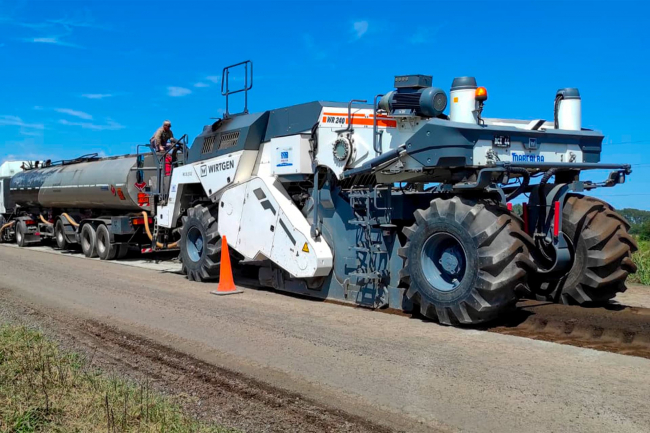 Chivilcoy: Continúa la repavimentación de la Ruta Provincial N° 30