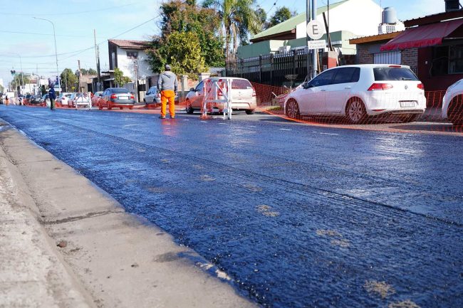 Hurlingham: avanzan los trabajos en la Ruta Provincial 4