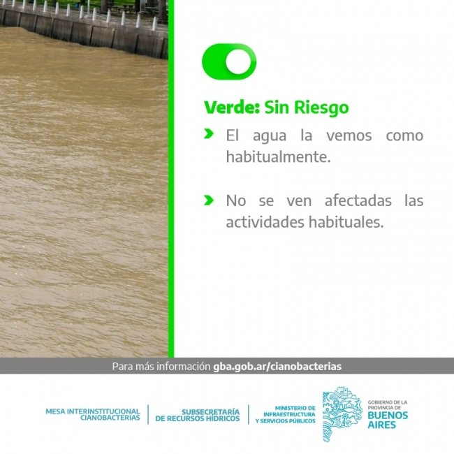 La Subsecretaría de Recursos Hídricos lanza el sistema de alerta temprana por cianobacterias