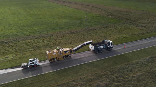 Tres Arroyos: Continúan los trabajos en la Ruta Provincial N° 73