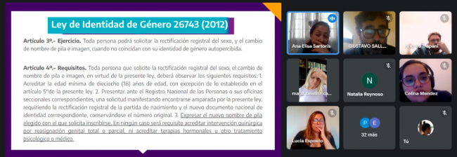 Trabajadores y trabajadoras del ministerio se capacitaron en género