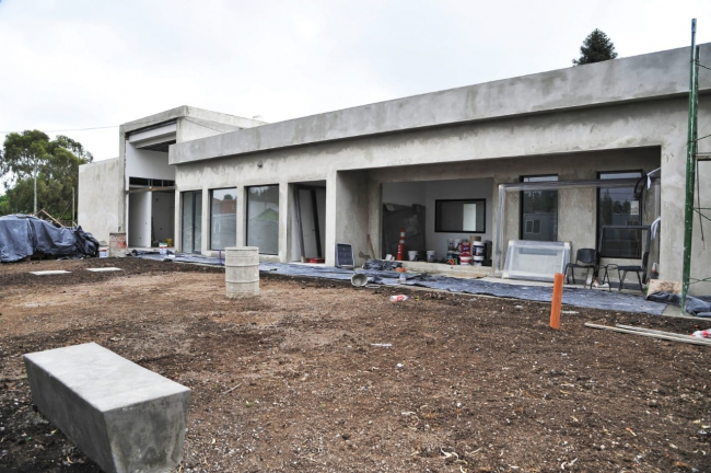 Avanza la construcción de una nueva oficina de tránsito en Hurlingham