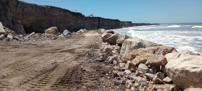 Provincia realiza obras de defensa costera en Gral. Pueyrredón y Mar Chiquita 