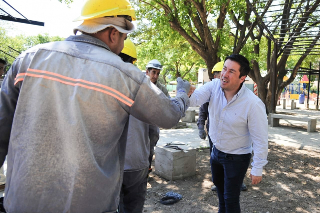 Nardini recorrió obras en Los Polvorines