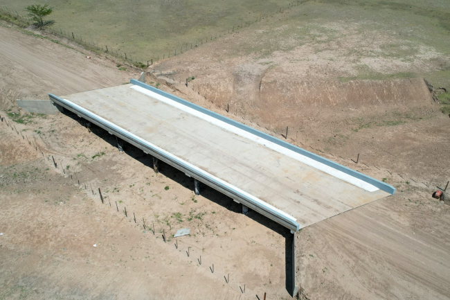 Culminan las obras de un puente en La Heras