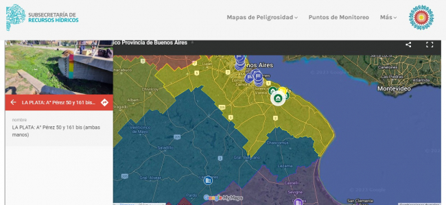 La Provincia lanza la web de Riesgo Hídrico