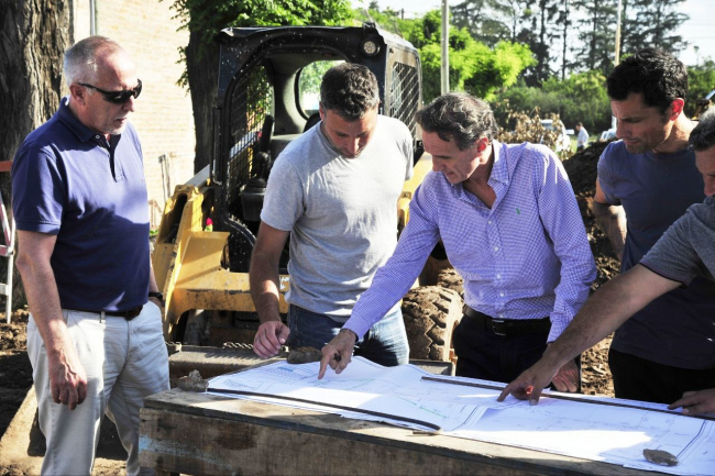 Katopodis inició obras de saneamiento en General Rodríguez