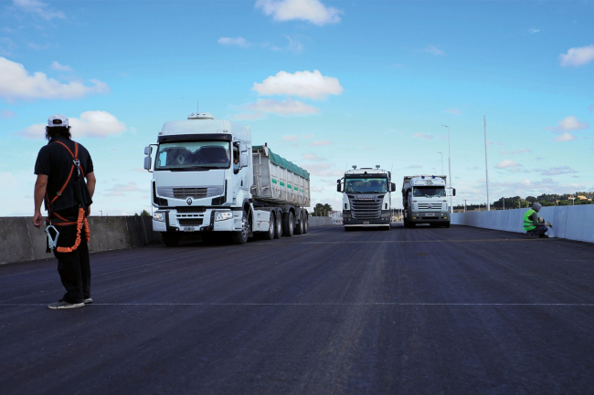 Avanzan las obras en la Av. Circunvalación Norte en Bahía Blanca