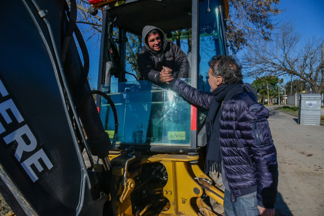 Katopodis recorrió obras en Marcos Paz