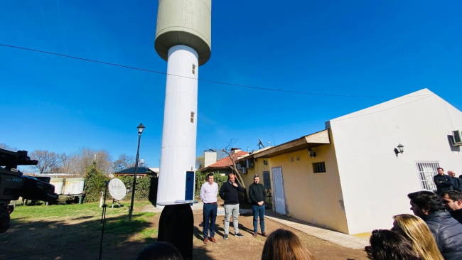 Inauguración de obras en la red de agua