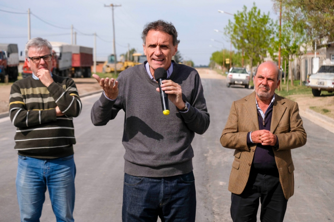 Katopodis recorrió obras en Daireaux, Coronel Suárez y Guaminí