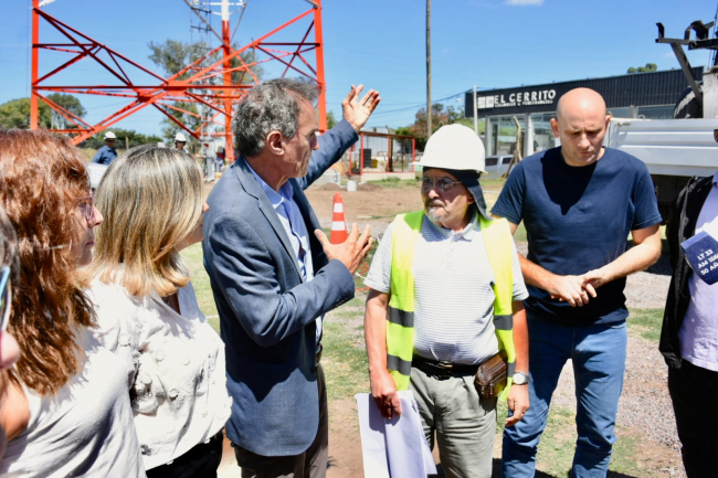 Katopodis visitó la obra de la nueva Estación Transformadora en 9 de Julio