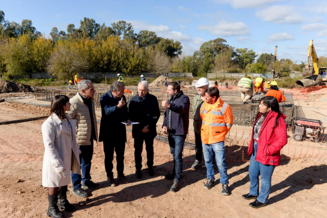 Katopodis y Alak recorrió las obras del nuevo acceso a City Bell 