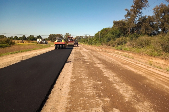 Baradero: avanza a buen ritmo la reconstrucción de la Ruta Provincial N° 38