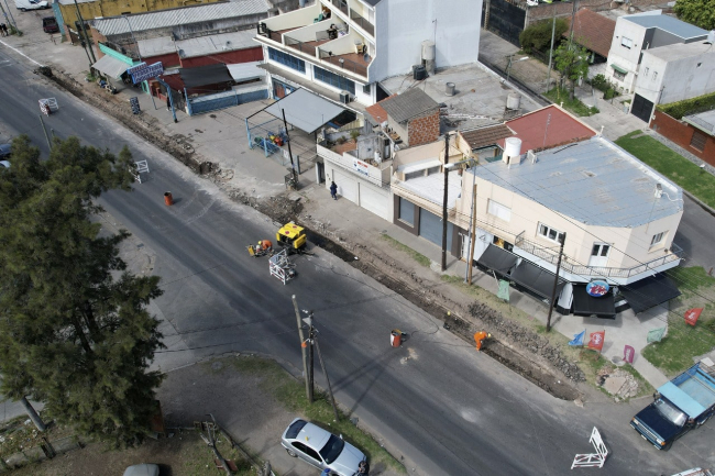 Avanzan las obras en la Ruta Provincial Nº 14 en Florencio Varela