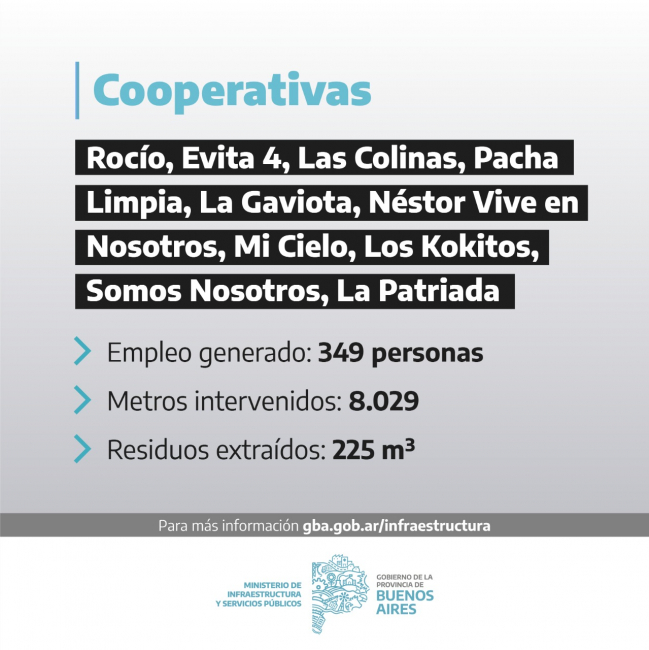 limpieza en más de 8.000 metros de arroyos, canales y zanjas
