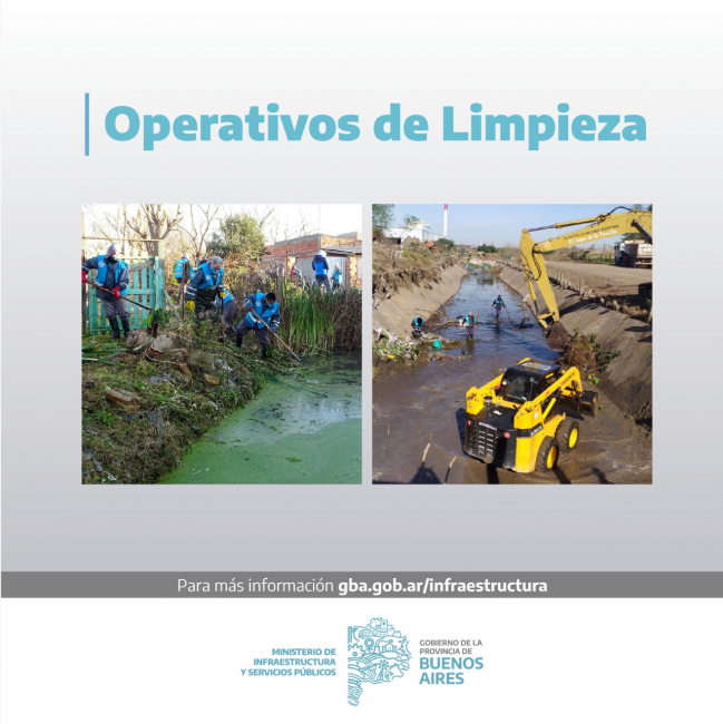 limpieza en más de 8.000 metros de arroyos, canales y zanjas