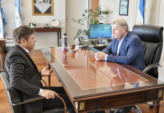 Los gobernadores Axel Kicillof y Sergio Ziliotto encabezaron