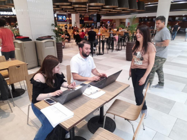 durante septiembre, octubre y noviembre El operativo en el shopping se realizó