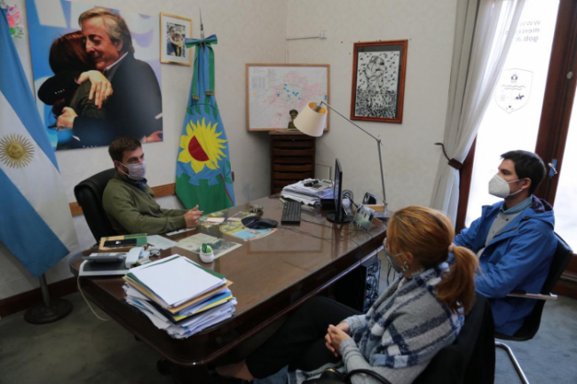 La ministra se reunió con el intendente Ustarroz