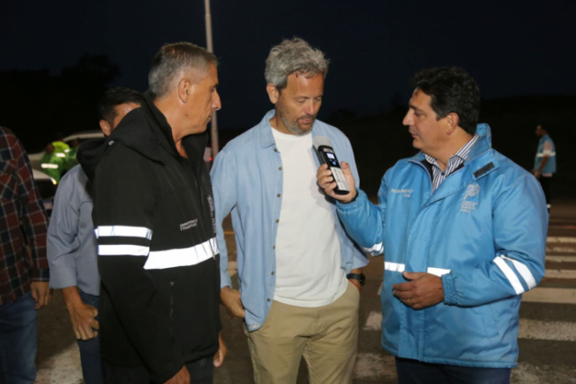 Marinucci y Feijoo junto al intendente Arranz