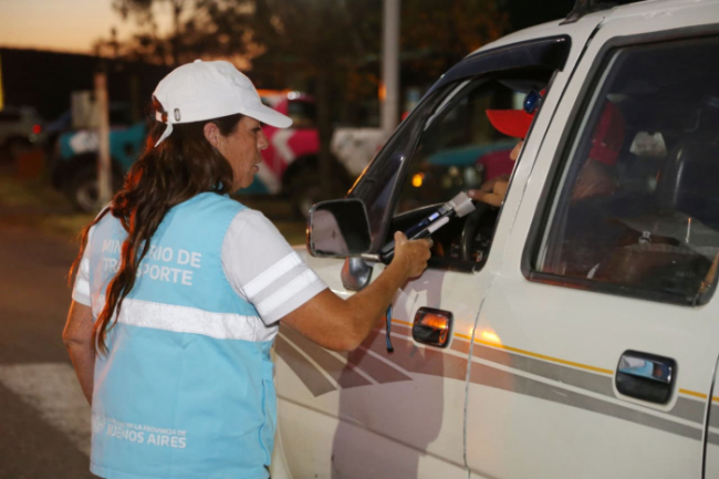 Se constató el cumplimiento de la Ley de Alcohol Cero al Volante.