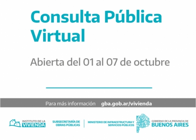 Instituto de la Vivienda llama a Consulta Pública entre el 1 y el 7 de ...