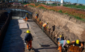 Avanzan las obras en el Arroyo Regimiento