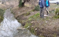 Limpieza de arroyos en La Plata