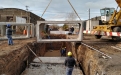 Reinicio de la obra de desagües pluviales en Brandsen