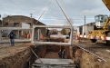 Reinicio de la obra de desagües pluviales en Brandsen