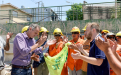 Lomas de Zamora: Katopodis y Otermín recorrieron obras viales de Temperley