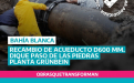 Se adjudicaron obras hídricas por mas de $1200 millones para Bahía Blanca