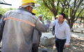 Nardini recorrió obras en Los Polvorines