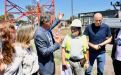 Katopodis visitó la obra de la nueva Estación Transformadora en 9 de Julio