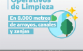 limpieza en más de 8.000 metros de arroyos, canales y zanjas