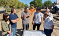 Katopodis recorrió obras de pavimento y saneamiento en Berazategui