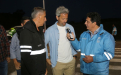 Marinucci y Feijoo junto al intendente Arranz