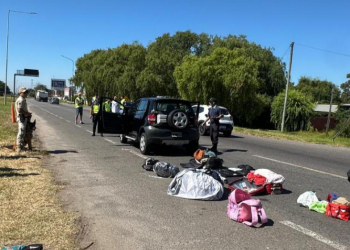 El hecho tuvo lugar en el KM. 400 de la Ruta 2.