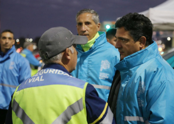 El Ministro Marinucci junto al Subsecretario Feijoo en un operativo.