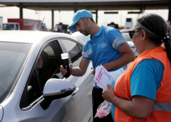 Se fiscalizó y entregó material educativo a las y los conductores.