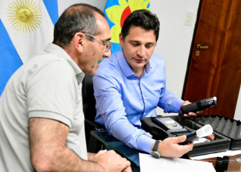 Marinucci y Sombra trabajaron por la seguridad vial en Azul.