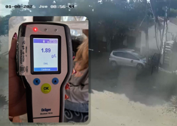 Se constató que conducía con 1,89 gr/l de alcohol en sangre.