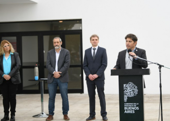 Kicillof y Torres inauguraron los talleres de la Escuela Técnica N°1 de Laprida